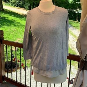 🖤 gray dress sweater top small 🖤